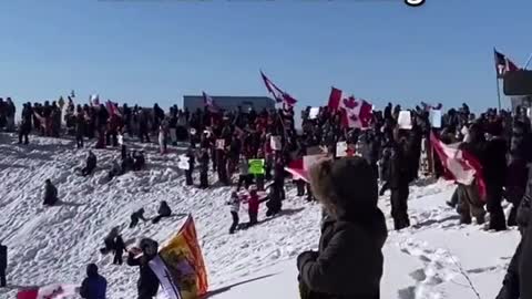 January 28: Support for the Freedom Truck Convoy Moncton, New Brunswick, Canada