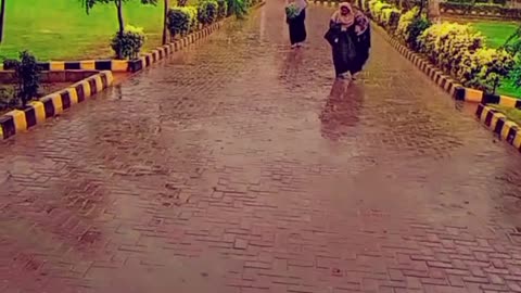 Rain in University of Education MULTAN.