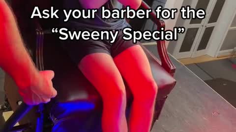 Ask your barber for the"Sweeny Special”