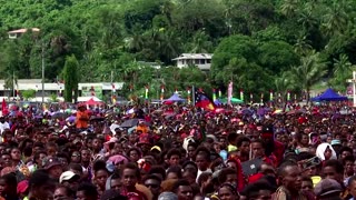 Pope Francis visits Catholics in remote Pacific island town