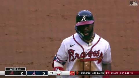 MLB@Braves score five in the 1st D-backs @ Braves