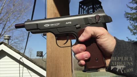 Gletcher APS Stechkin CO2 Blowback BB Pistol Field Test Review