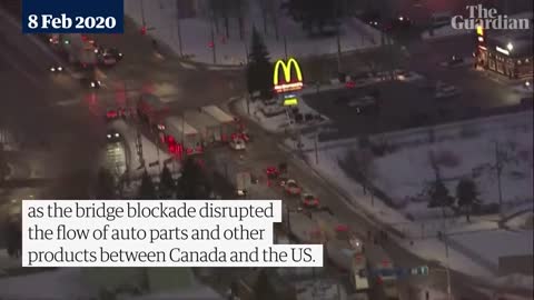 Ontario declares state of emergency as blockade cripples trade between Canada and US