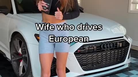 Husband who drivesdorAmerican