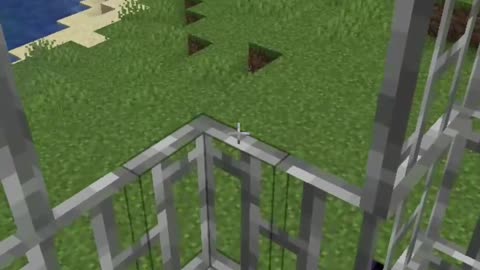 Minecraft: Build Working Trampoline! #shorts