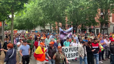 14) MANIFESTACIÓN SOS RURAL. PANCARTAS AMARILLAS ESTUVO ALLÍ. MADRID, 14 DE MAYO 2023 -ATOCHA-