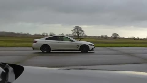 BMW Tuned 430d vs BMW M4: DRAG RACE