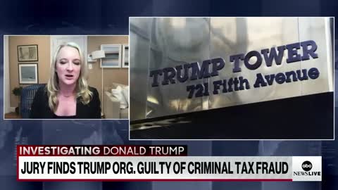 JURY FINDS TRUMP ORG.GUILTY OF CRIMINAL TAX FRAUD