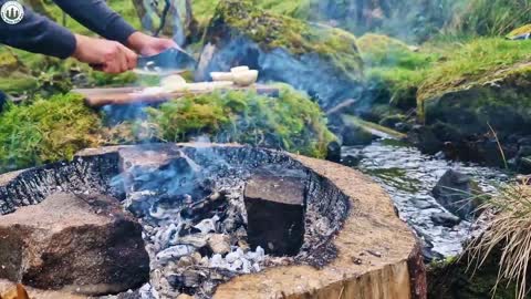 BAKING SNAILS 😉 all prepared in nature #asmr Cooking 🔥