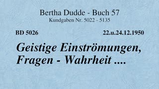 BD 2026 - GLAUBE AN DAS ERLÖSUNGSWERK CHRISTI ....