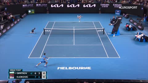 Djokovic - Dimitrov | Australian Open 2023 R3 | 50fps