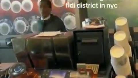 The French riots are starting in NYC USA: Trans man starts up shit in a coffe shop