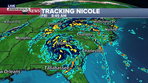 Tornado watch issued for part of Florida amid tropical storm Nicole