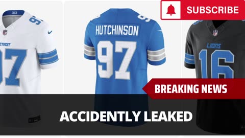 New Lions' Jerseys Leaked Early By Fanatics