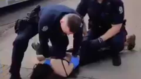 TRANNY FLIPPING - COP THOWS TRANNY FACE DOWN ON THE SIDEWALK FOR KICKING HIM💥😳