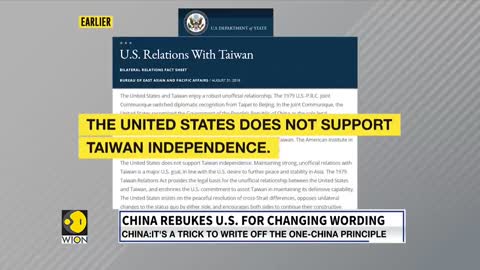 US state department plays down change as China angered by Taiwan 'fact sheet' | Latest English News