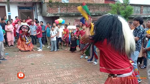 Lakhe Dance, Kirshna Jatra, Purano Naikap, Chandragiri, Kathmandu, 2081