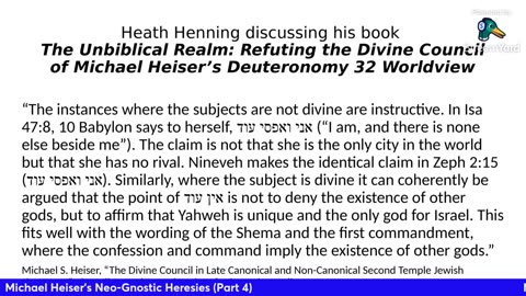 Michael Heiser's Neo-Gnostic Heresies (Part 4)