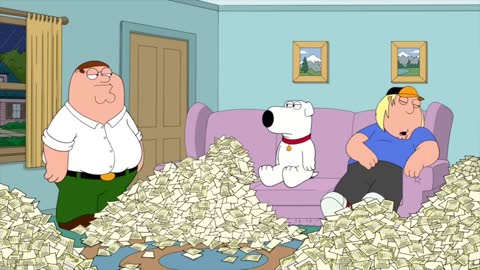 Family Guy Peter wins the Lottery