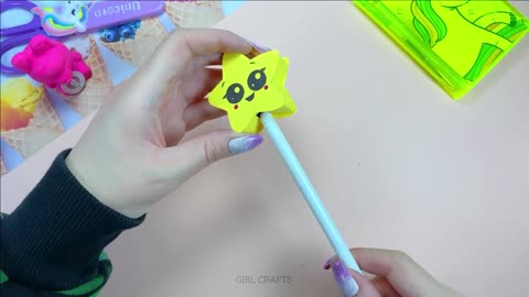 10 CUTE DIY SCHOOL SUPPLIES YOU WILL LOVE -Easy Paper Crafts-Pencil Case, Pen Decoration and more..