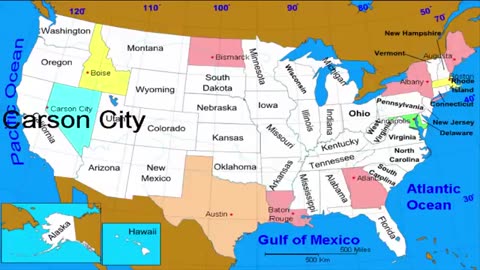 The 50 States and Capitals of the USA