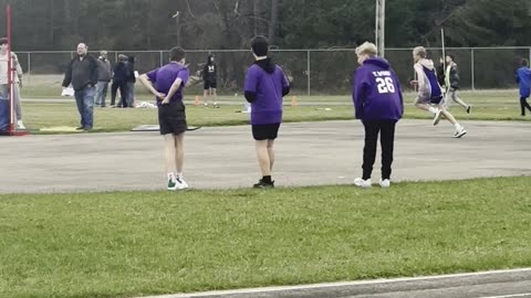 High jump at track meet