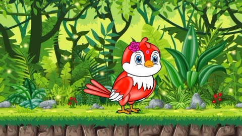 Cute birds cartoon for kids