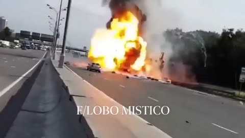 Electric Car Burning