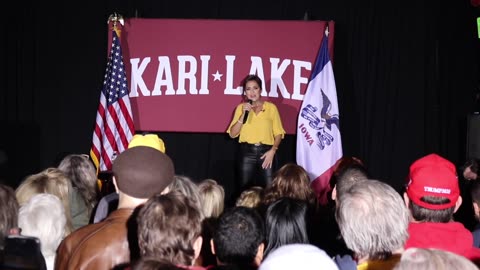 Leftist Agitator Interrupts Kari Lake's Iowa City Event