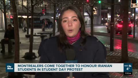 Montrealers show support for Iranian students in Student Day protest