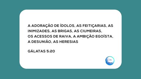 O que são os “Frutos” da Carne? – Parte 1 | Citações Bíblicas e Evangelho de Hoje Para Mim