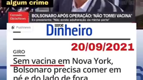 Vão cair do cavalo, Come na rua mas não vacina,Pra que cartão de vacina?