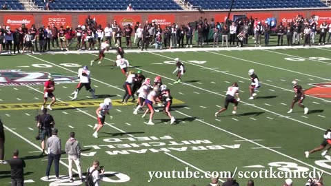 Sam Hartman Highlights Full 2024 Senior Bowl QB - Notre Dame Fighting Irish