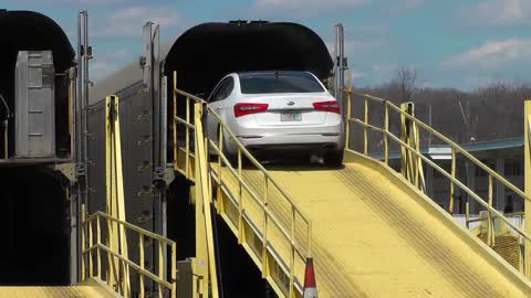 Amtrak Auto Train Loading and Leaving Lorton Virginia to Sanford, Florida | Railfan Rowan