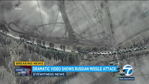 Dramatic Video Shows Russian Missile Attack in Ukraine