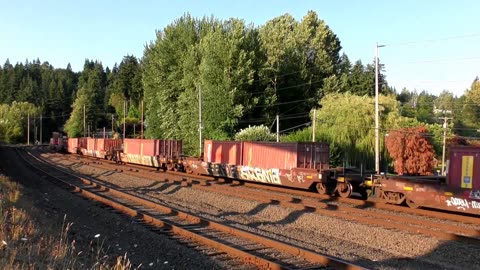 Powder River Basin Trains at Reno Jct, WY