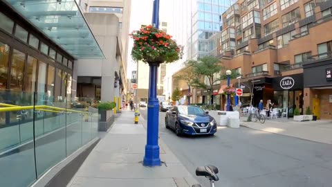 Toronto Downtown Bloor St And Yorkville Village Walking Tour Toronto Canada 4K