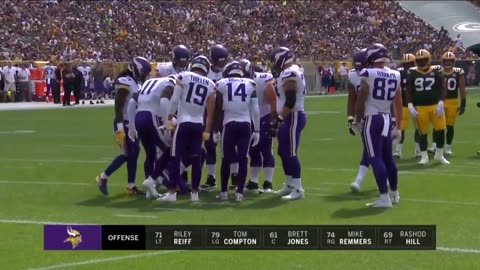 Vikings @ Packers Week 2, 2018 - 09/16/2018 - Crazy Game! Kirk Cousins duels off vs Aaron Rodgers