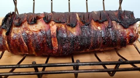 P4F C-4 Rub Bacon Wrapped Pork Loin