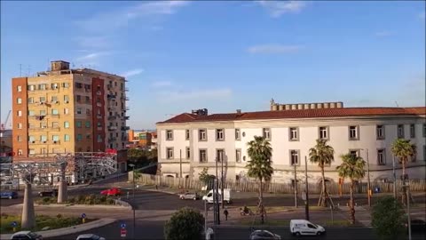 It’s a Clear Morning in Naples, Italy, the view from our balcony