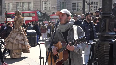 River. Busking in London 11th April 2019