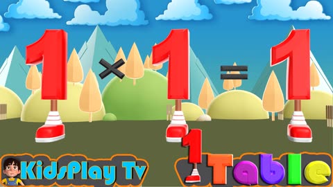 Multiplication Table 1 _ Multiplication Songs For Children _ Kids Play Tv