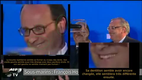 François Hollande est Reptilien (Reptilian Shapeshifter Proof)