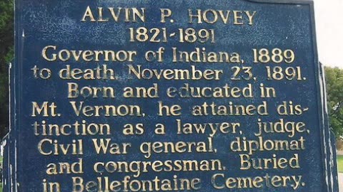 saluting Alvin Hovey (R-IN)