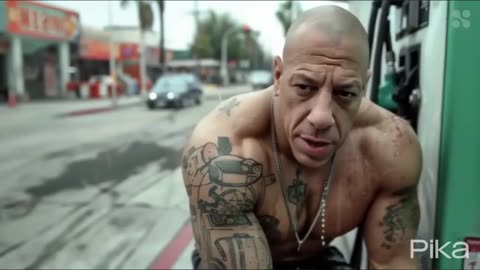 Vin Diesel drinking Diesel AI 2024