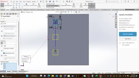 SolidWorks Lesson #1: Extrude Boss/Base and Extrude Cut