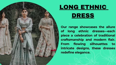 Elegance Redefined: Long Ethnic Dresses by Style Ocean