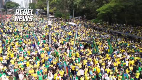 Witness the absolute size of the protest in Brazil. Free speech will be saved.