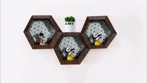 4 Hexagonal Cardboard Wall Shelf ldeas You Must Try!