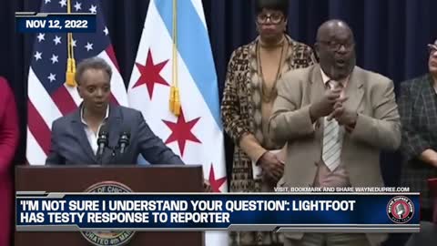 'I'm Not Sure I Understand Your Question': Lightfoot Has Testy Response To Reporter